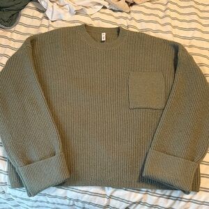 Wishlist Olive Crewneck Sweater